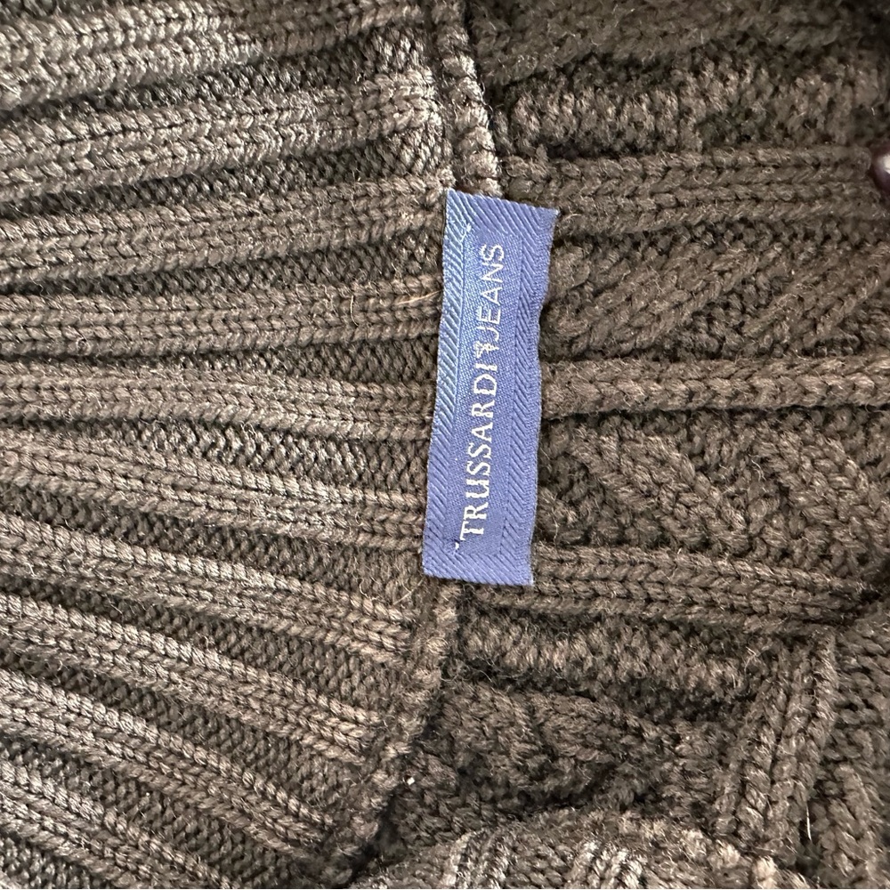 Trussardi Jeans Olive Knit Sweater